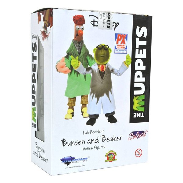 Diamond Select Toys - The Muppets Box Set Lab Accident Bunsen & Beaker SDCC 2021 Previews Exclusive