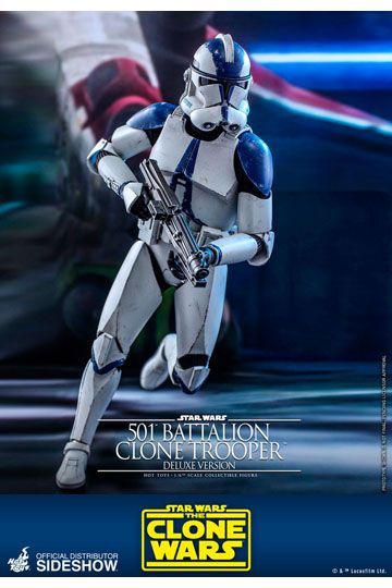 HOT TOYS - Star Wars The Clone Wars Actionfigur 1/6 501st Battalion Clone Trooper (Deluxe) 30 cm