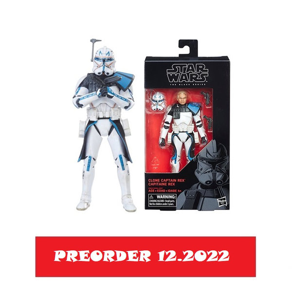 PREORDER IMPORT: Star Wars The Black Series - Clone Captain Rex (The Clone Wars)